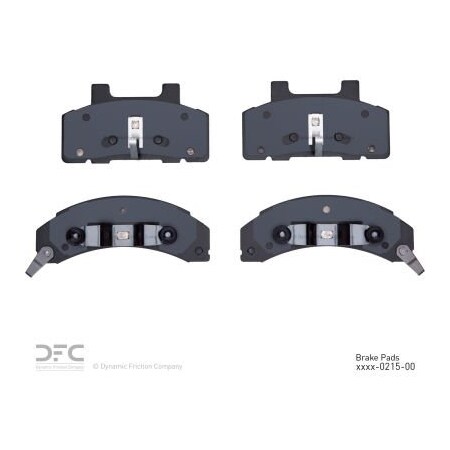 Dynamic Friction Co DFC 3000 Semi-Metallic Brake Pads - 1311-0215-00